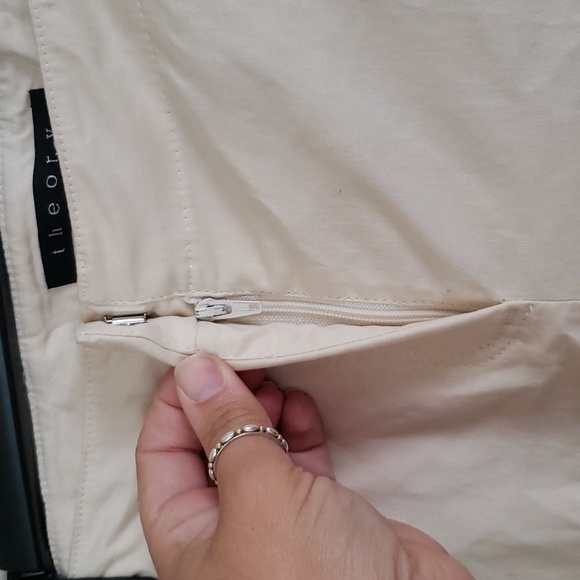 Theory Bronwyn pants in peached, women's size 12, made in USA. - Picture 4 of 11